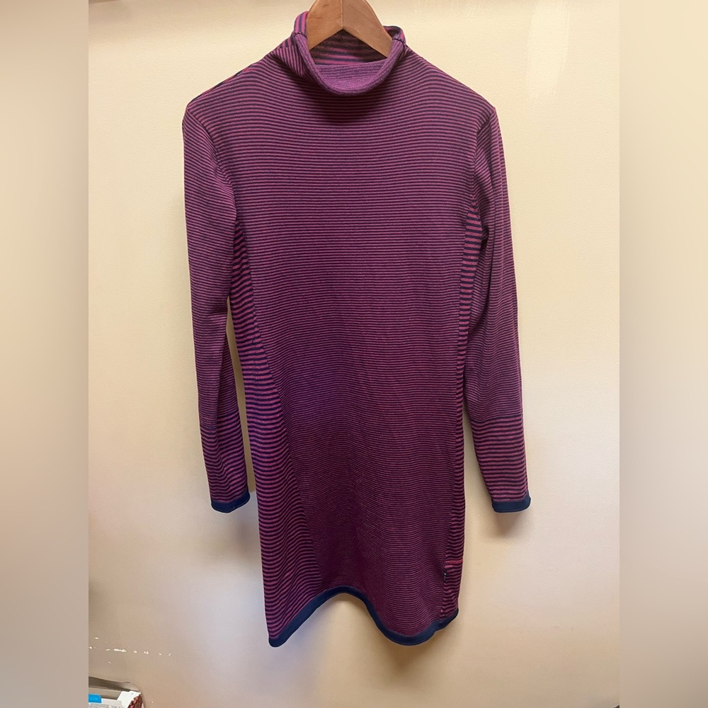 Title Nine Pink and Blue Striped long sleeved dress